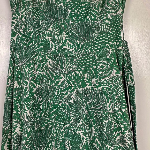 French Caroll Paris Green and White 100% Cotton Dress size 38 Eu - Picture 5 of 5